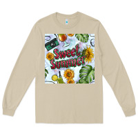 Mushroom sweet summer seamless pattern Long Sleeve Tee - BundleAndBundleShop