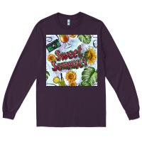Plum sweet summer seamless pattern Long Sleeve Tee - BundleAndBundleShop