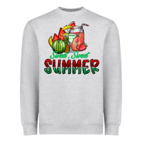 Heather Grey sweet sweet summer Heavyweight Sweatshirt - CowhideDigitalArt