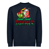 Navy sweet sweet summer Heavyweight Sweatshirt - CowhideDigitalArt