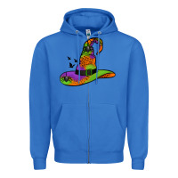 True Royal Witch Hat With Spiders Zipper Hoodie - Jasminsmagicworld