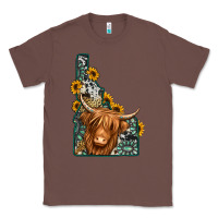 Chestnut idaho map long haired cow Classic Tee - Jasminsmagicworld