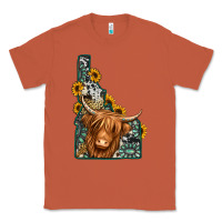 Copper idaho map long haired cow Classic Tee - Jasminsmagicworld