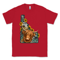 Red idaho map long haired cow Classic Tee - Jasminsmagicworld