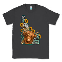 Smoke idaho map long haired cow Classic Tee - Jasminsmagicworld