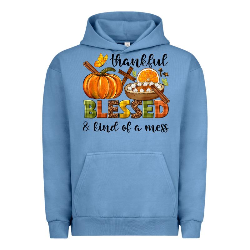 Thankful Blessed And Kind Of A Mess Urban Hoodie by NancyCooperArtShop | Teevron