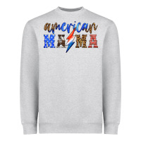 Heather Grey american mama thunderbolt Heavyweight Sweatshirt - HRA Design Shop