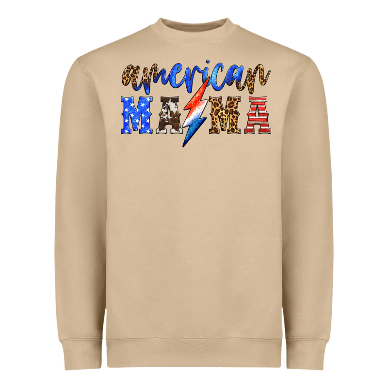 American Mama Thunderbolt Heavyweight Sweatshirt by HRA Design Shop | Teevron