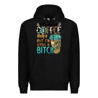 Black i pretend coffee helps but i'm still a bitch Premium Hoodie - BarkalooDesign