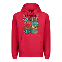 Cardinal i pretend coffee helps but i'm still a bitch Premium Hoodie - BarkalooDesign