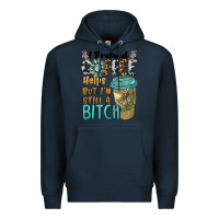 Navy i pretend coffee helps but i'm still a bitch Premium Hoodie - BarkalooDesign