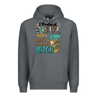 Rock i pretend coffee helps but i'm still a bitch Premium Hoodie - BarkalooDesign