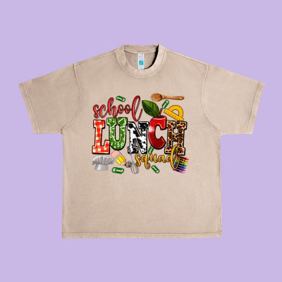 School Lunch Squad Urban Heavy Tee Designed By Adodesignshop