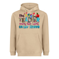 Mushroom this teacher wears her her on her sleeve Heavyweight Hoodie - NancyCooperArtShop