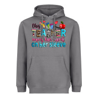 Storm this teacher wears her her on her sleeve Heavyweight Hoodie - NancyCooperArtShop