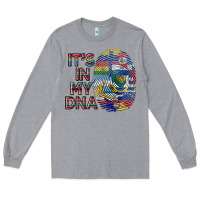 Heather Grey it's in my dna Long Sleeve Tee - BundleAndBundleShop