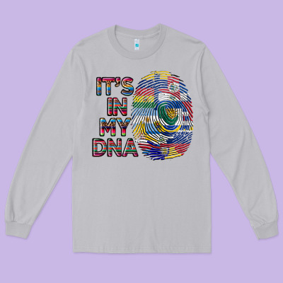 It's In My Dna Long Sleeve Tee Designed By Bundleandbundleshop