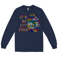 Navy it's in my dna Long Sleeve Tee - BundleAndBundleShop