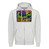 Dove Grey Witch's Hat 100 That Witch Zipper Hoodie - Jasminsmagicworld