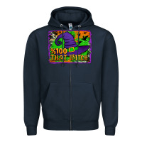 Navy Witch's Hat 100 That Witch Zipper Hoodie - Jasminsmagicworld