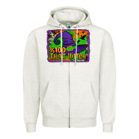 Oatmeal Heather Witch's Hat 100 That Witch Zipper Hoodie - Jasminsmagicworld