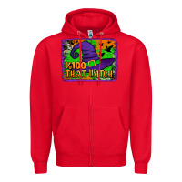 Red Witch's Hat 100 That Witch Zipper Hoodie - Jasminsmagicworld