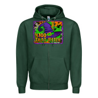 Sports Green Witch's Hat 100 That Witch Zipper Hoodie - Jasminsmagicworld
