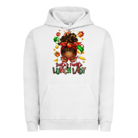 Pigment Lunar Rock santas favorite lunch lady afro messy bun Urban Hoodie - texasbilliewilder
