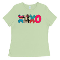 Matcha xoxo holstein cow Ladies Tee - AdoDesignShop