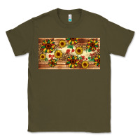 Army Green juneteenth sunflower's licence plate template Classic Tee - Artiststas