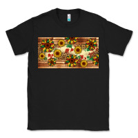 Black juneteenth sunflower's licence plate template Classic Tee - Artiststas