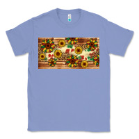 Colony Blue juneteenth sunflower's licence plate template Classic Tee - Artiststas