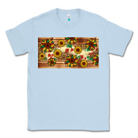 Dusty Blue juneteenth sunflower's licence plate template Classic Tee - Artiststas