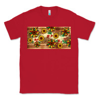 Red juneteenth sunflower's licence plate template Classic Tee - Artiststas