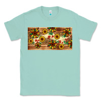 Seafoam juneteenth sunflower's licence plate template Classic Tee - Artiststas