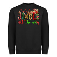 Black jingle all the way Heavyweight Sweatshirt - FaDigitalArtStudio