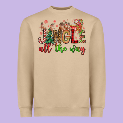 Jingle All The Way Heavyweight Sweatshirt Designed By Fadigitalartstudio