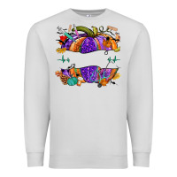 Dove Grey halloween nurse pumpkin custom name Premium Sweatshirt - NancyCooperArtShop