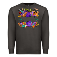 Smoke halloween nurse pumpkin custom name Premium Sweatshirt - NancyCooperArtShop