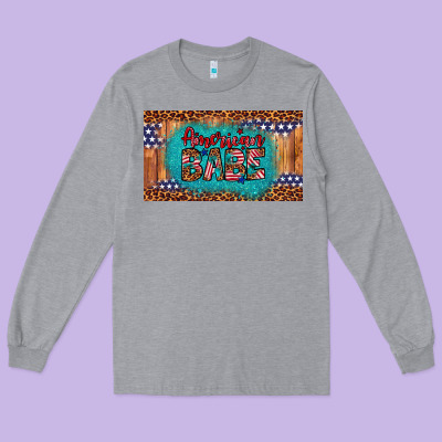 American Babe Long Sleeve Tee Designed By Artiststas