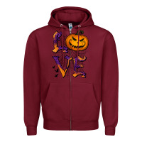 Burgundy Love Halloween Zipper Hoodie - Jasminsmagicworld