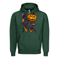 Sports Green Love Halloween Zipper Hoodie - Jasminsmagicworld