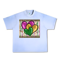 Grape Ice mardi gras heart Urban Heavy Tee - BarkalooDesign