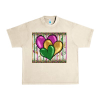 Sandshell mardi gras heart Urban Heavy Tee - BarkalooDesign