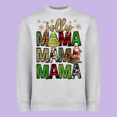 Jolly Mama Mama Mama Heavyweight Sweatshirt Designed By Fadigitalartstudio