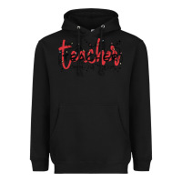 Black christmas teacher Heavyweight Hoodie - MaliasSmallBusiness