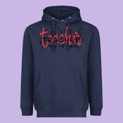 Christmas Teacher Heavyweight Hoodie Designed By Maliassmallbusiness