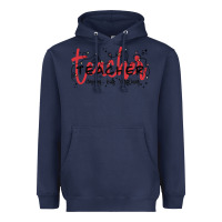 Navy christmas teacher Heavyweight Hoodie - MaliasSmallBusiness