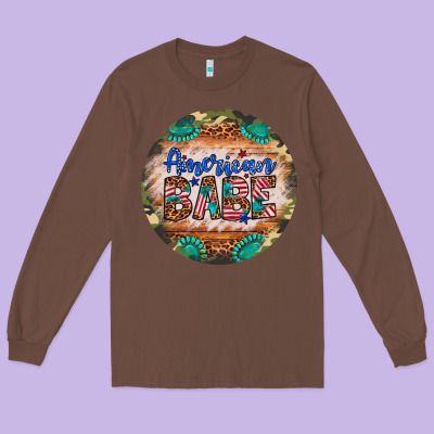 American Babe Long Sleeve Tee Designed By Artiststas