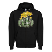 Texas Rainbow Cactus Zipper Hoodie | Teevron